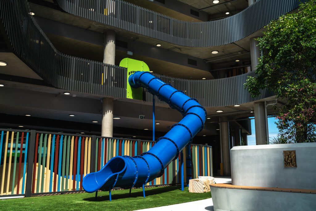 Santa-Sophia-Catholic-College-Custom-Tube-Slide-Playground-Centre
