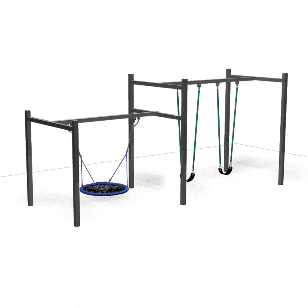4-bay-Urban-swing-with-Basket