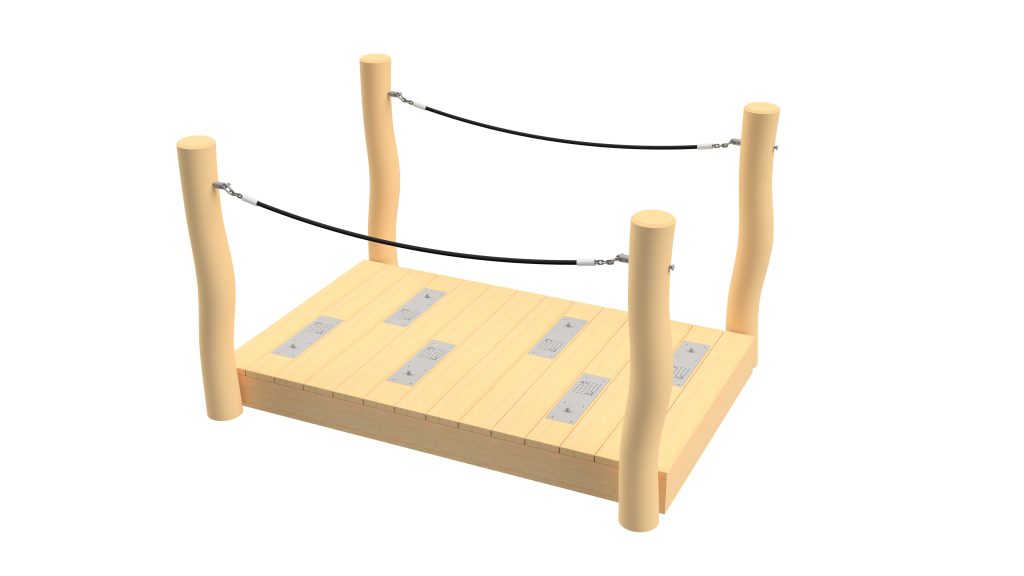 INBR2C05 - Interactive Bridge Wobbly Wood 2m